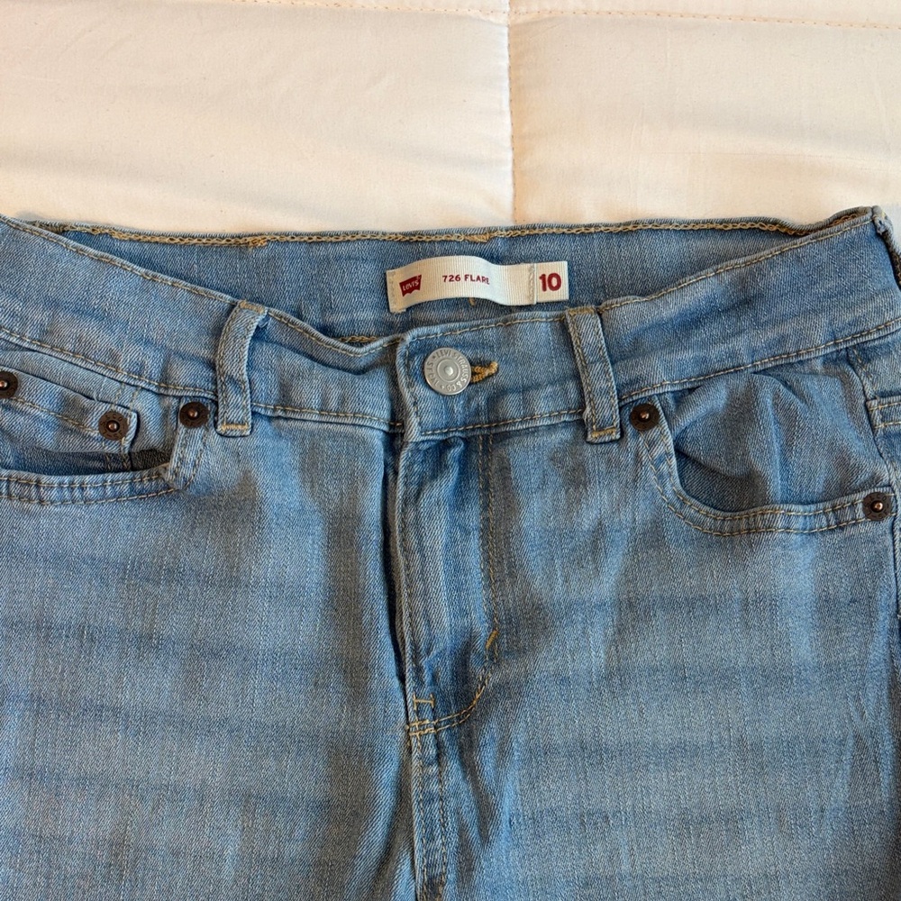Levi's 726 Flare Girls Jeans - Light Blue (Size 10)